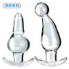 Anal Plug G Spot Stimulator Vaginal Plug Glass Dildo Butt Plugs Clear Crystal Dildos Adult Sex Toys For Woman Vagina Stimulate