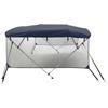 4 Bow Bimini Top with Mesh Side Panels 243 x (170 182) x 137 cm