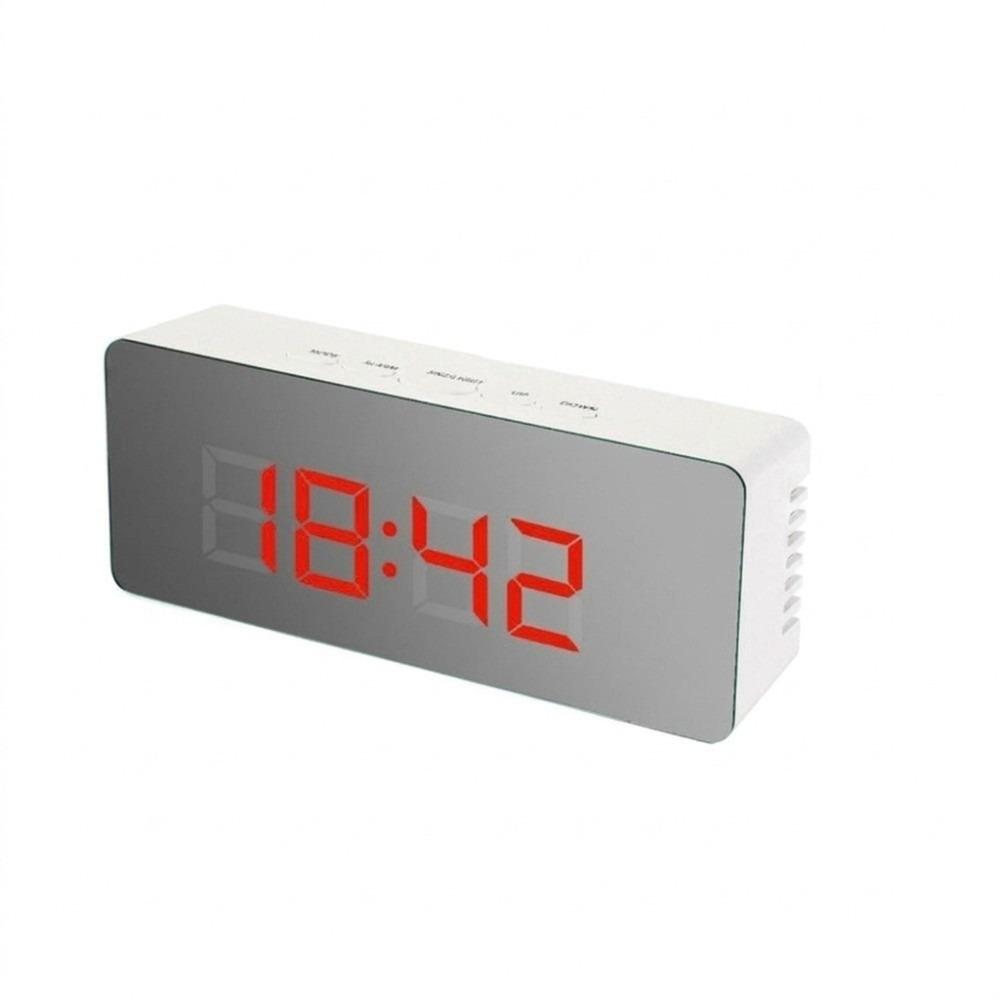 Multi-Functional LED Electronic Clock Smart Desktop Table Clock Fashion Digital Alarm Clock  Kids красный
