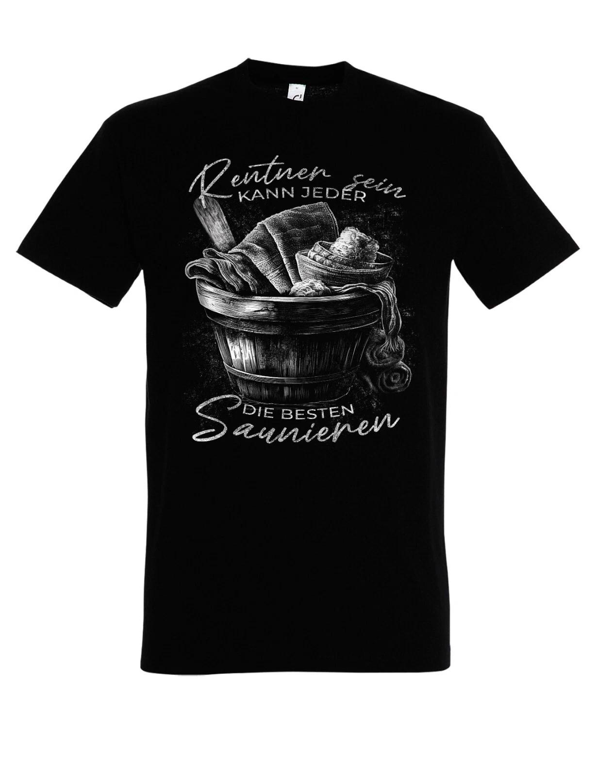 Men s T-Shirt Retired Sauna T-Shirt with Funny Saying for Retirement Gift S