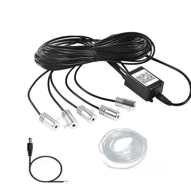Car Interior LED Ambient Light with App Control – Seven-Color Cold Light for Mood and Decoration