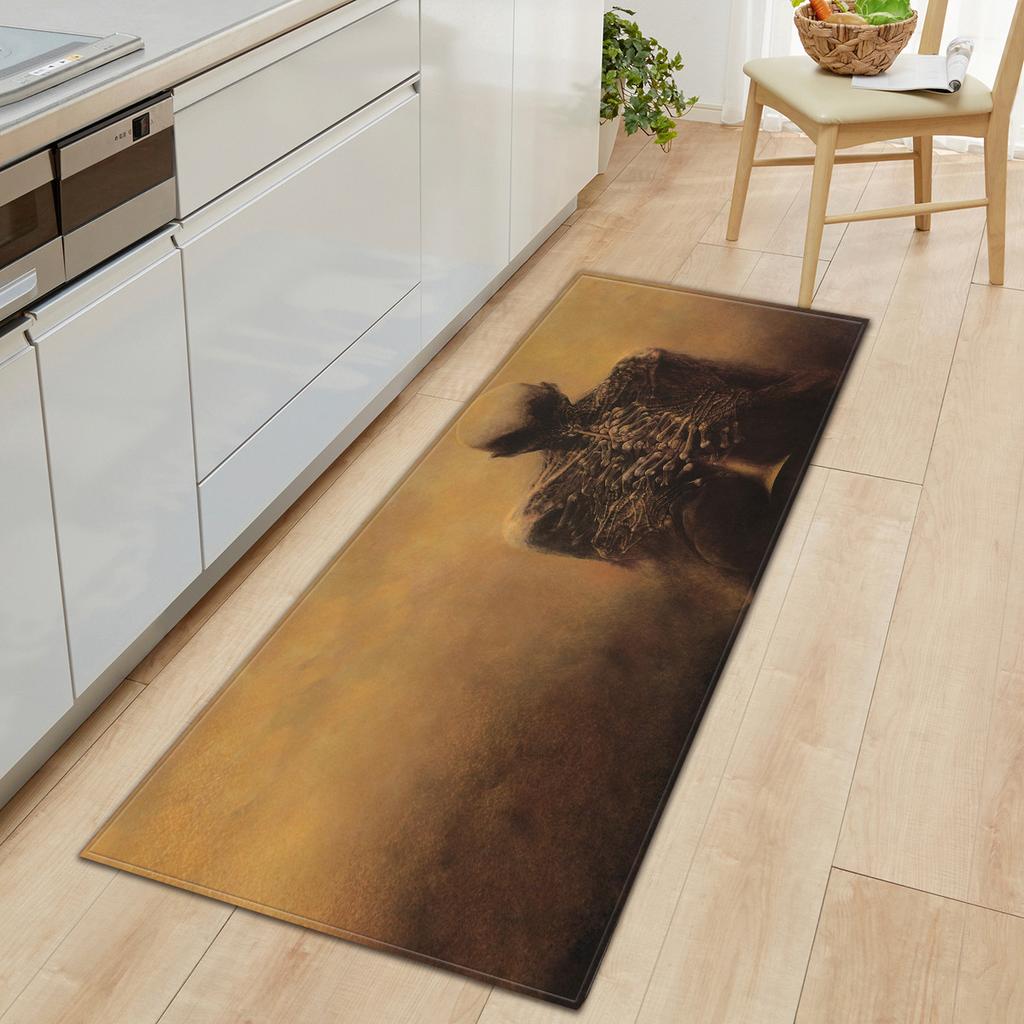 Skull Sand Wardrobe Shoe Cabinet Long Floor Mat