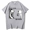 Attack On Titan TShirts Eat Your Protein Shirt Unisex Unisex Summer Casual ONeck Short Sleeve Shirts