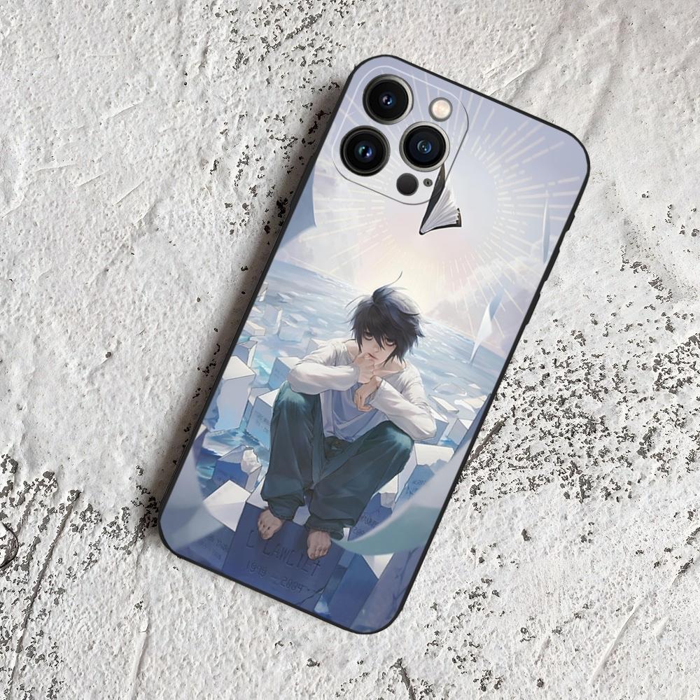 L-Lawliet Death Note Phone Case for Iphone 17 Air 16 15 14 13 12 11 Pro Max Xr X Xs Mini Plus Black Soft Silicone Cover