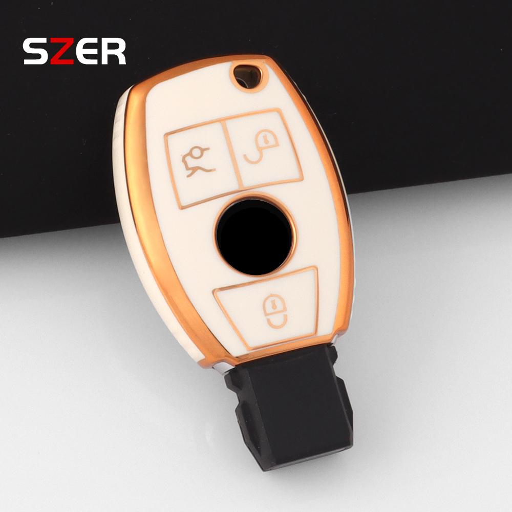 TPU Car Remote Key Case Cover Shell Holder Fob For Mercedes Benz A C E S G Class GLA CLA GLK ML GLC CLS W204 W176 W212 W463 W205 SL6