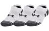 Under Armour Ankle Socks Unisex 3 Pack White 1379526-100