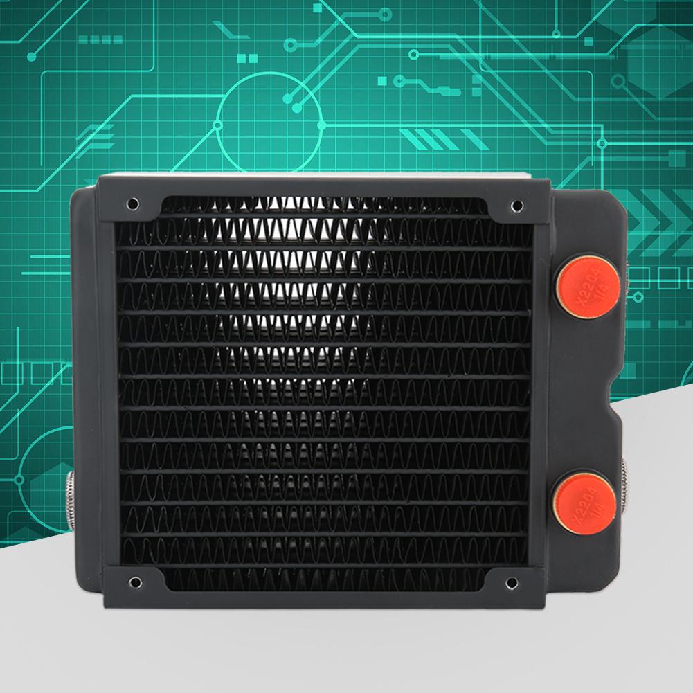 Computer Water Cooling Copper Radiator 3 Layer 12 Tube PC Cooler Heatsink 120mm G1 4