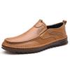 Men's first-layer cowhide driving shoes soft leather Doudou shoes men's casual shoes large size men's shoes soft sole non-slip