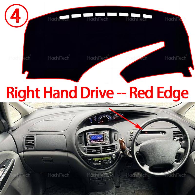 Dashboard Cover Pad Car Liner Anti-UV Mat Sunshade Dashmat Carpet for Toyota Previa Estima Tarago XR30 XR40 2Gen 2000-2005