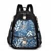 Lightweight Water-repellent Nylon Bag Large Capacity Women's Printed Backpack Student Schoolbag Outdoor Travel Bag
