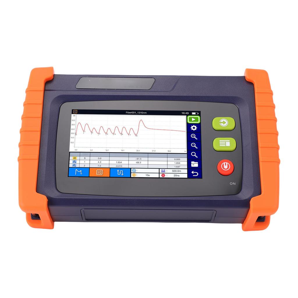 OTDR Optical Fiber Tester 4.3 Inch Touch Screen Dynamic Optical Time Domain Reflectometer 1m Blind Zone Fiber Optic