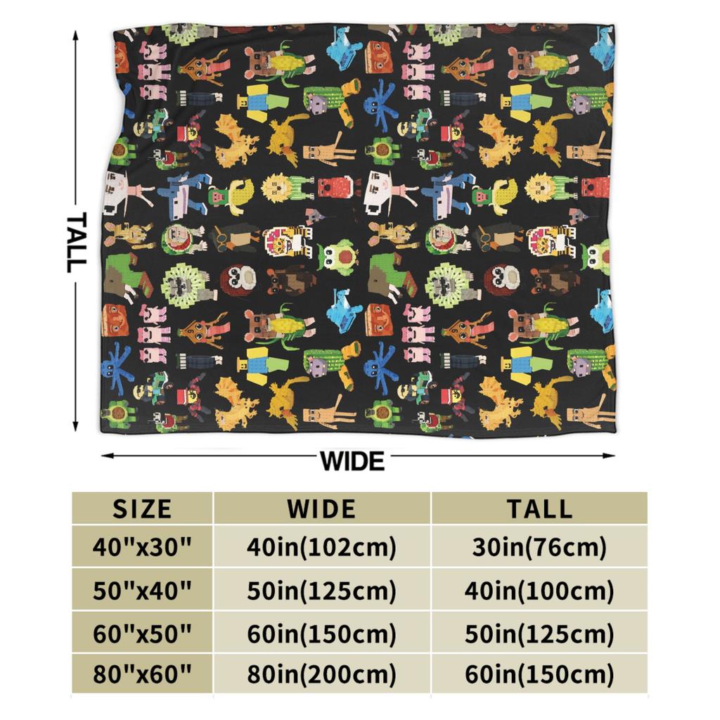 Steal a Brainrot Game Knitted Blankets Fuzzy Throw Blankets Bed Sofa Decoration Ultra-Soft Warm Bedsprea,