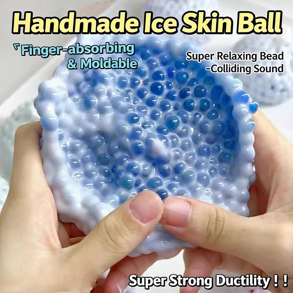 Toys Crunchy Squishies Stress Ball Fidgets Toy Stress Anxiety Relief Balls Office Sand Filled Crunchy Balls Desk Squeeze