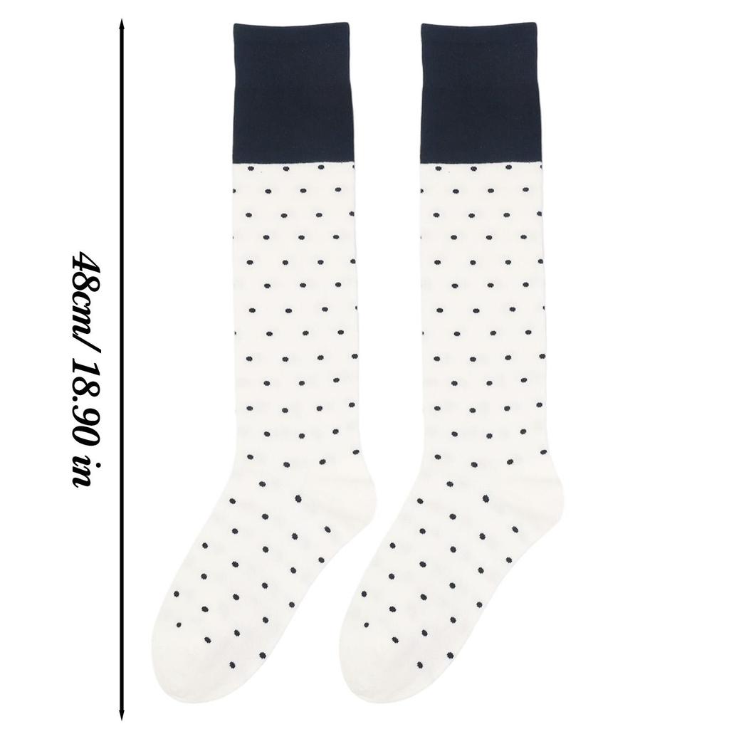 Stockings Japanese Style Fashion Polka Dot Cotton Long Socks Korean Style Color Matching Sweet Girls Knee Socks Women Long Socks