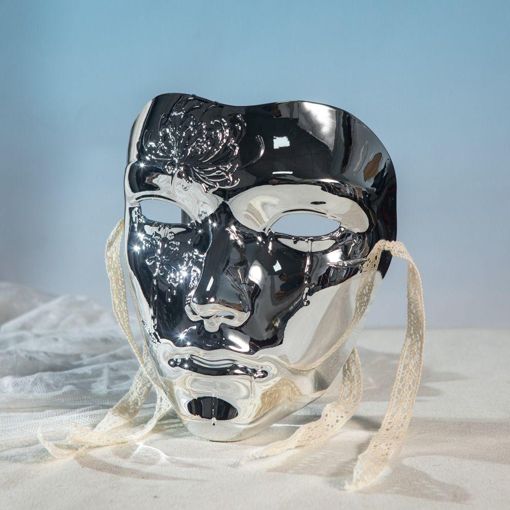 Party Supplies Ancient Style Face Mask Beautiful Anime Cosplay Props Cyberpunk Mask Male  Carnival