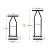 Spike Aerator with Foot Pedal Ergonomic Manual Lawn Matte Black