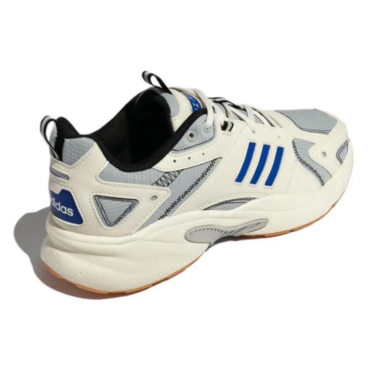 Adidas Neo JZ Runner Fabric Vintage Slip Resistant Abrasion Resistant Low Top Casual Shoes Unisex White Blue (Unisex) Casual Shoes GW7247
