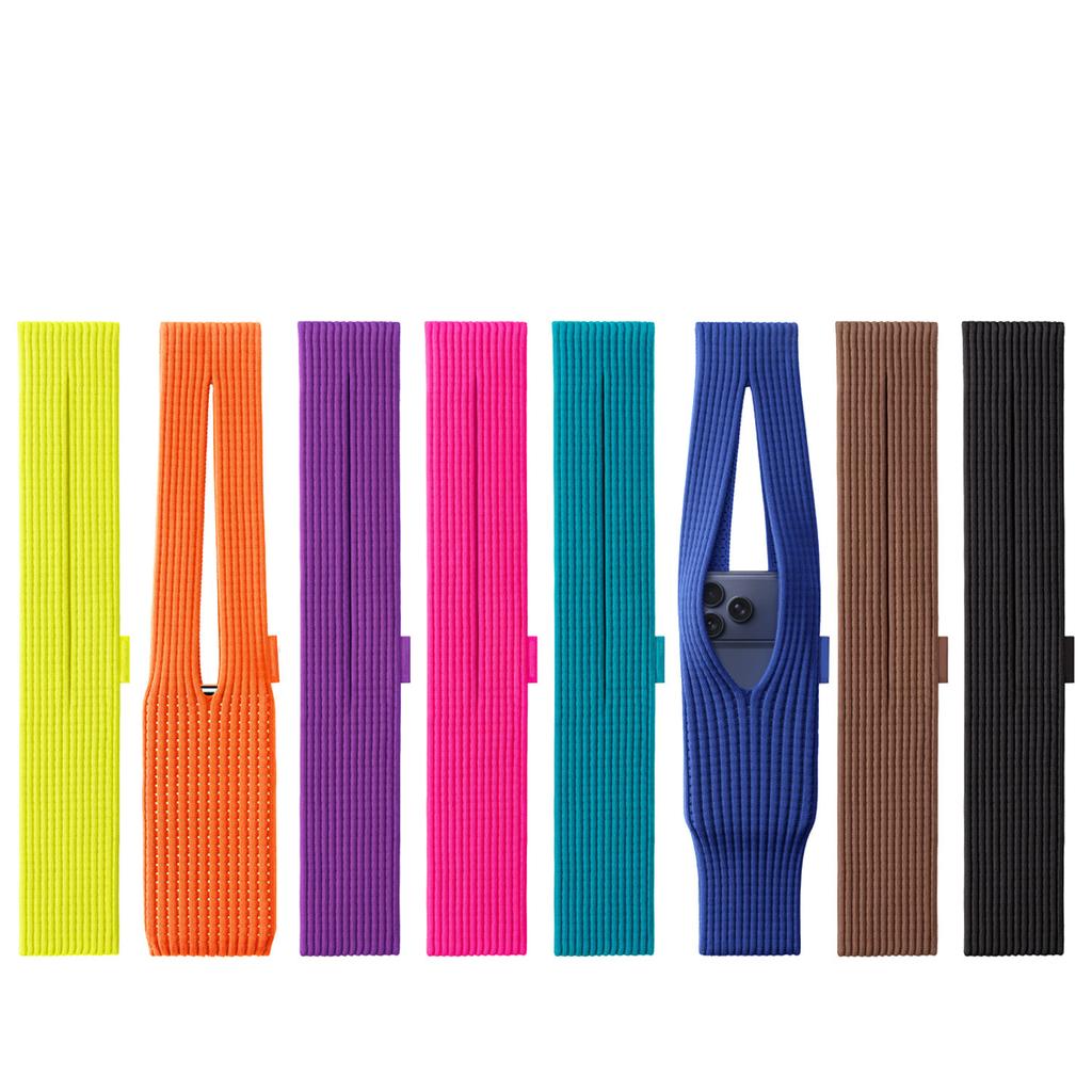 Geeignet für gestrickte Tasche Neuer Stil Plissierte gestrickte Tasche Anti-Verloren Ästhetische gestrickte Handytasche iPhone-Tasche