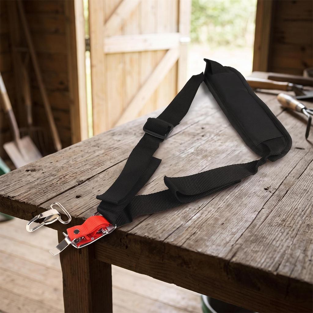 Heavy-Duty Grass Trimmer Shoulder Strap | Adjustable, Comfortable, for Gardening