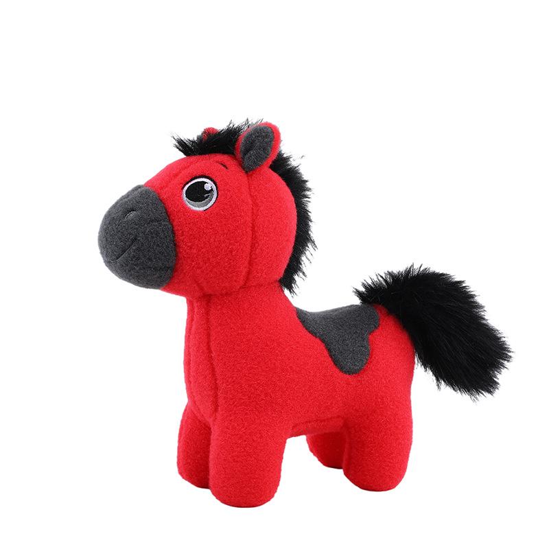 2026 Rok Konia Szczęśliwy Stojący Kucyk Pluszowa Figurka Prezent