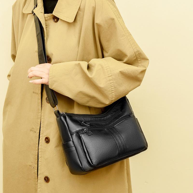 Borsa a tracolla alla moda 2025 con grande capacità Semplicità Versatilità Multitasche Impermeabile e Leggera Borsa a spalla