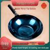 Handmade Non-Stick Zhangqiu Wok - Iron, No Coating, Fish Scale Design