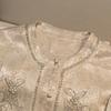 Women's Linen Blend Sequin Embellished Long Sleeve Jacket