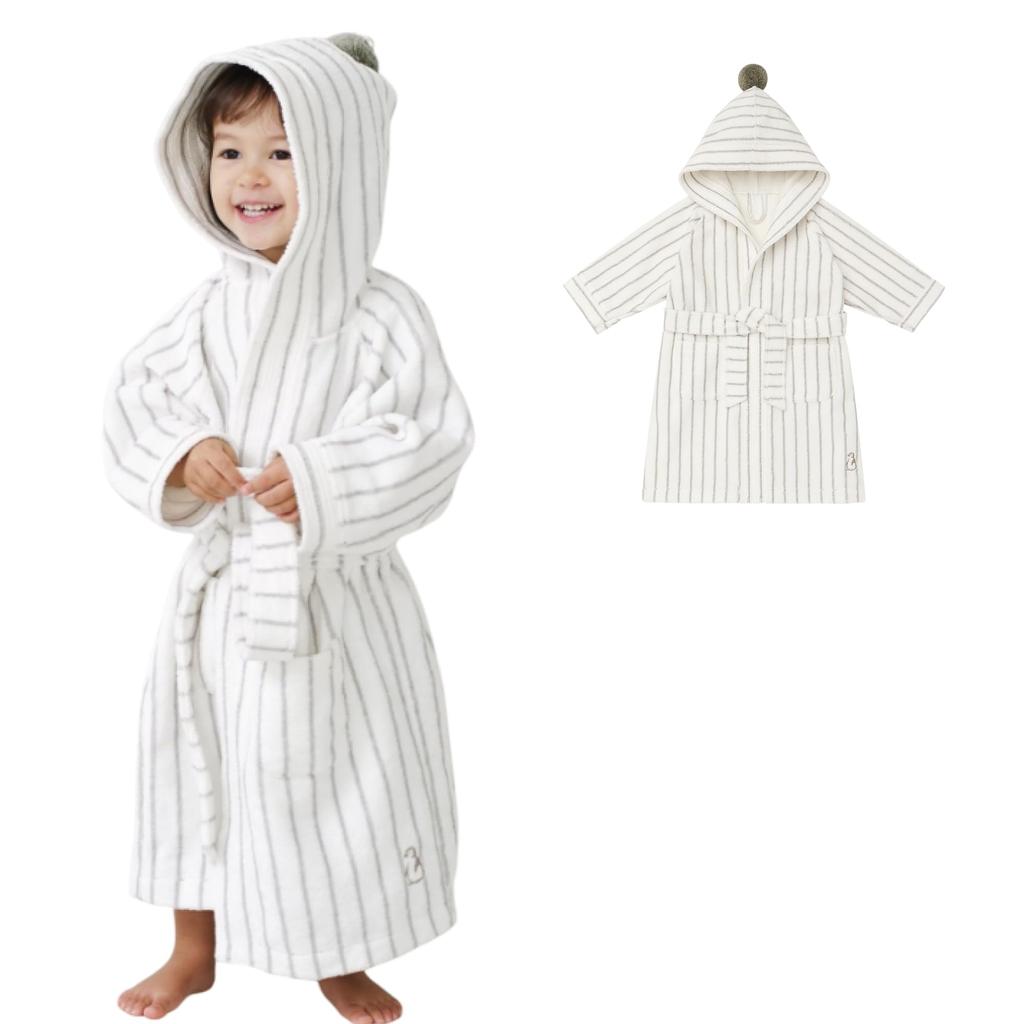Konny Kids Prevents Bathing from Getting Bath For Water Kids Gray [Konny] Bathrobe, Oeko-Tex Certified, Cold, Soft, Absorbent, Towel, Bath, Pool,