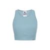 Solid Color Sleeveless Round Neck Sports Vest Women Tops Blue 2032C727-405