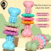 TPR Dog Bone Teething Toy for Small Medium Dogs Interactive Chew Toy with Meaty Flavor Long Lasting Gnawing Resistance