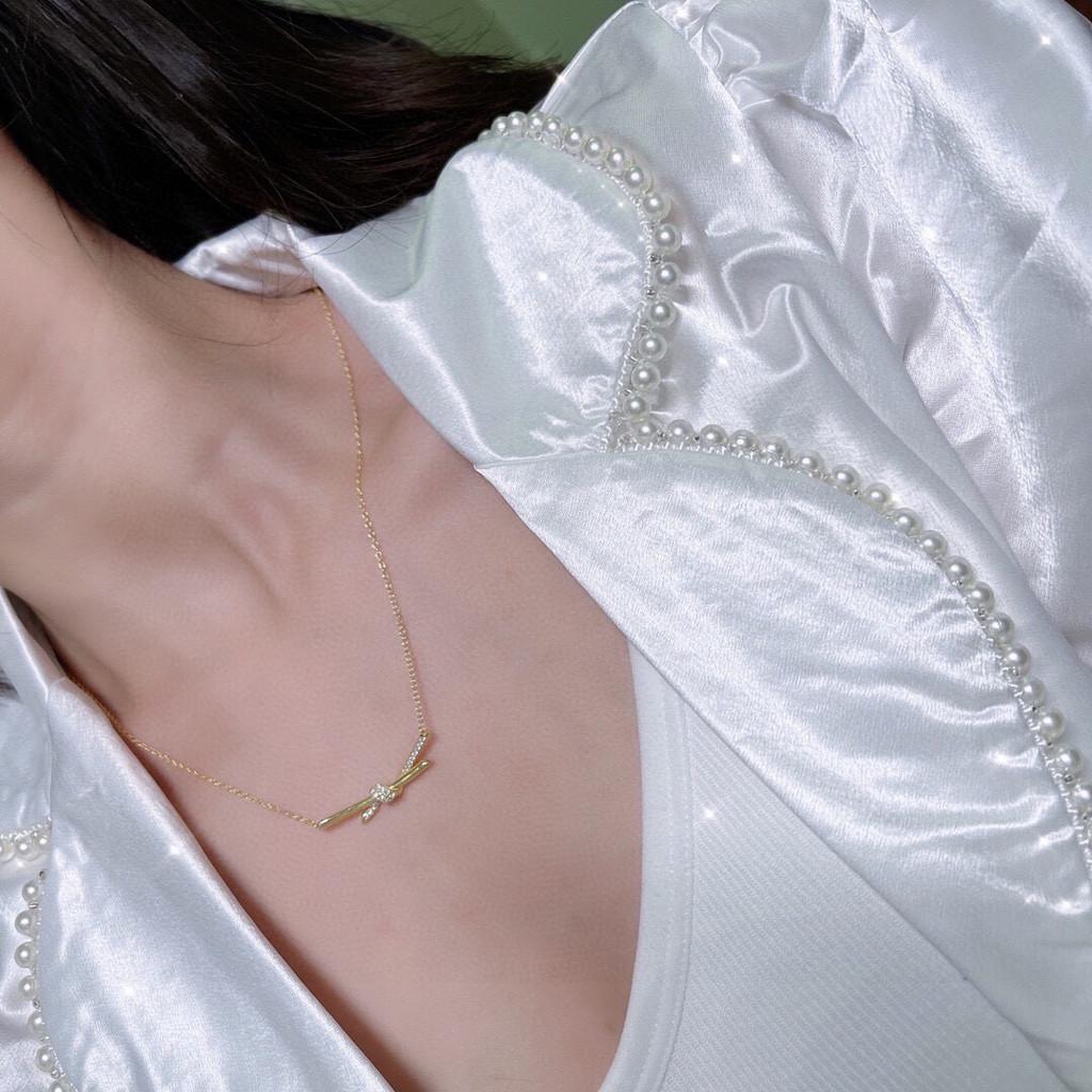 Κολιέ με κόμπους σε σχήμα V, εξαιρετική έκδοση με ρυθμιζόμενο μήκος αλυσίδας 45cm, απαραίτητο για καθημερινή χρήση, κοσμήματα υψηλής ποιότητας