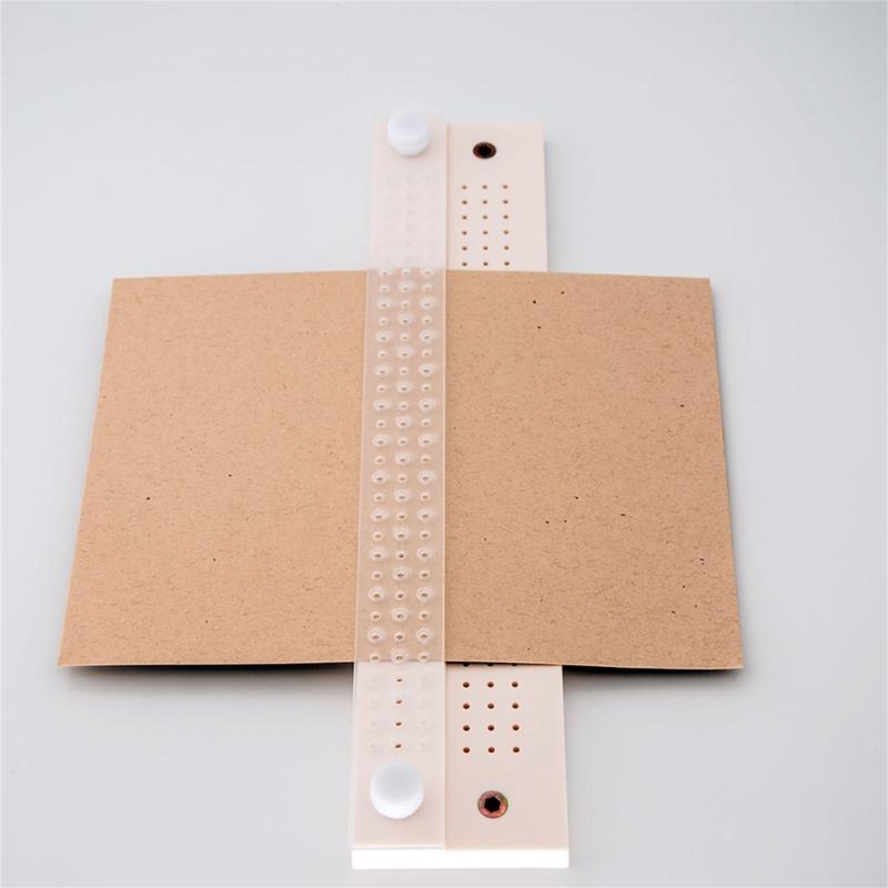 Bookbinding Kits Bookbinding Ruler Set with Binding Tool Binding Accessories Set Scrapbooking Tool T-shaped Ruler Spacer