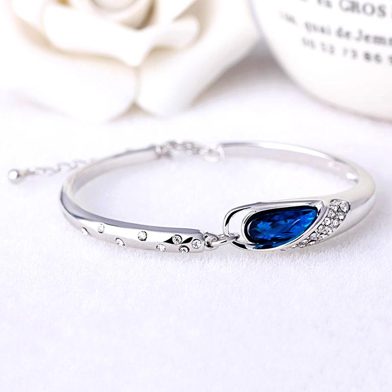 Glass Shoes Bracelet Crystal Silver Plated Bracelet Bracelet Korean Style Popular Ornament