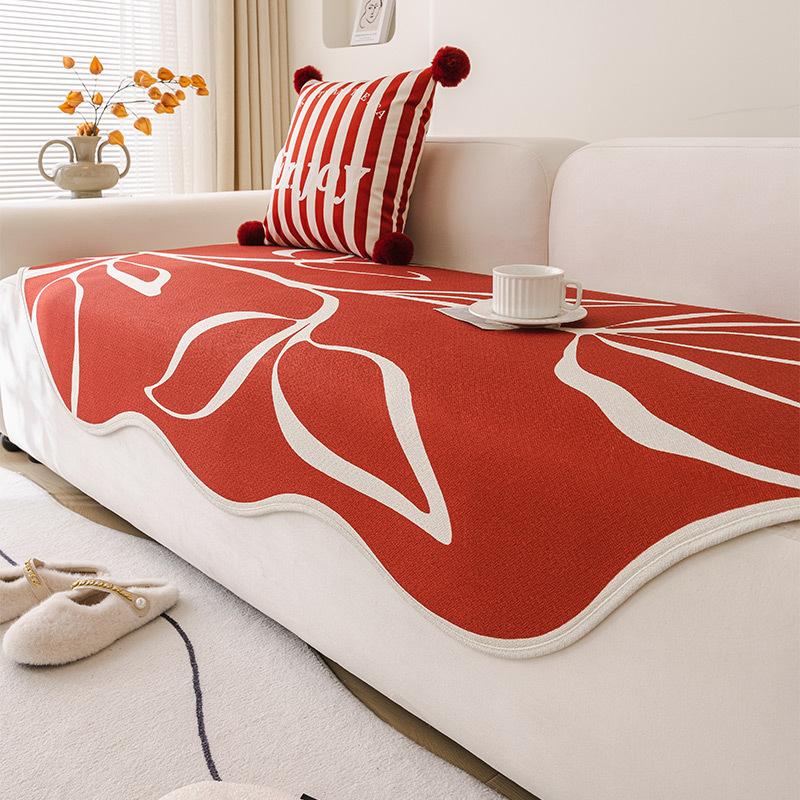 Special-shaped Sofa Cushion, New Year's Festive Red, Wedding, Four Seasons, Universal Irregular, High-quality Sofa Cover, Cloth Towel