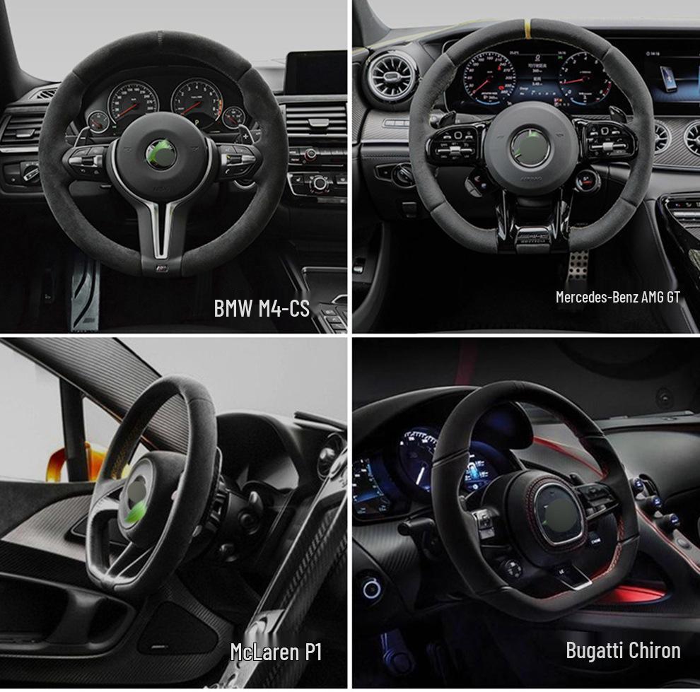 Universal Alcantara Car Key Bag for Men & Women, Compatible with Bentley, Hongqi, Lincoln – Fashionable Pull-Out Keychain.