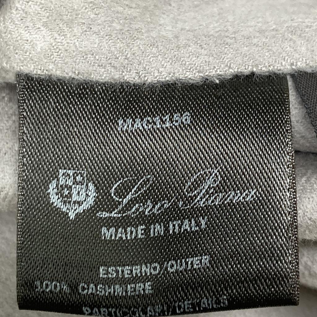 loro piana MAC1156 Gray Cashmere 100 Hooded Zip-Up Vest Jacket Jacket 42 grayUsed