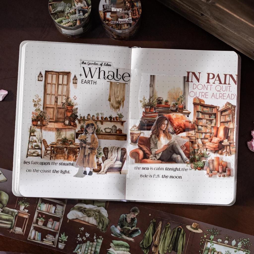 Life's Corner Series: 6 Design Life Scene Washi Tape for Journals and Dioramas