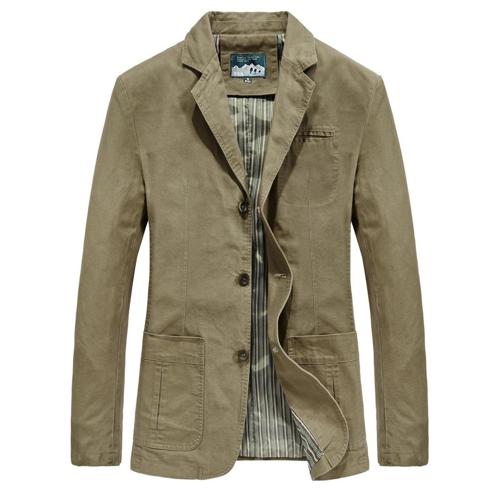 Spring and Autumn Plus Size Men's Suit Lapel Casual Versatile Outerwear Suit
