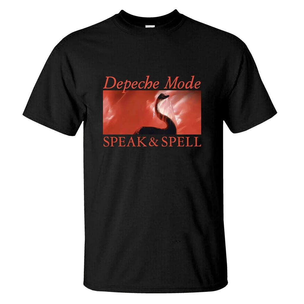 2025 Fantastici T-shirt Uomo Rosa Nero Di Depeche Mode Maglietta Casual Oversize T-shirt A Doppia Faccia Magliette Maschili Grafica
