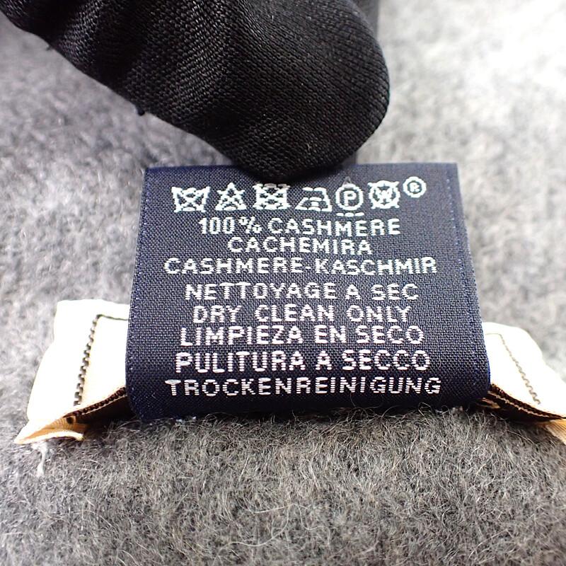 HERMES  H393700T_04  Scarf gray cashmere Women