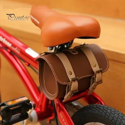 Kolo Vintage Taška z umělé kůže Vodotěsná Velkokapacitní Univerzální MTB Silniční Horské kolo Horní rámová trubka Přední rám Řídítka Sedlo Držák Úložný prostor