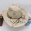 Bohemian Hollow Cowboy Hat Men'S Hat Summer Western Cowboy Beach Hat