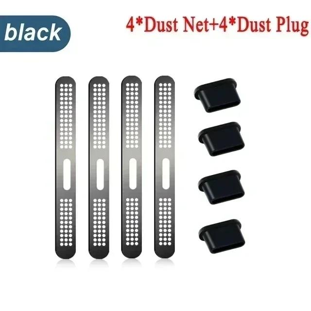 Metal Dustproof Net Sticker for IPhone 13 14 Pro Max 14Plus 12 13 MIni Earpiece Speaker Hole Charging Port Anti-Dust Mesh Cover
