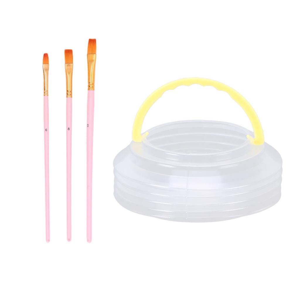 Acrylic Paint Set 12 Colors Easy to Use Complete Tools Macaron Painting Brush Set for Home Studio Art School