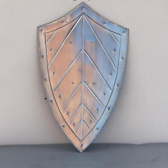 

Medieval Knight Templar Shield, 18 Gauge Steel, Cosplay LARP Home Decor Birthday gift