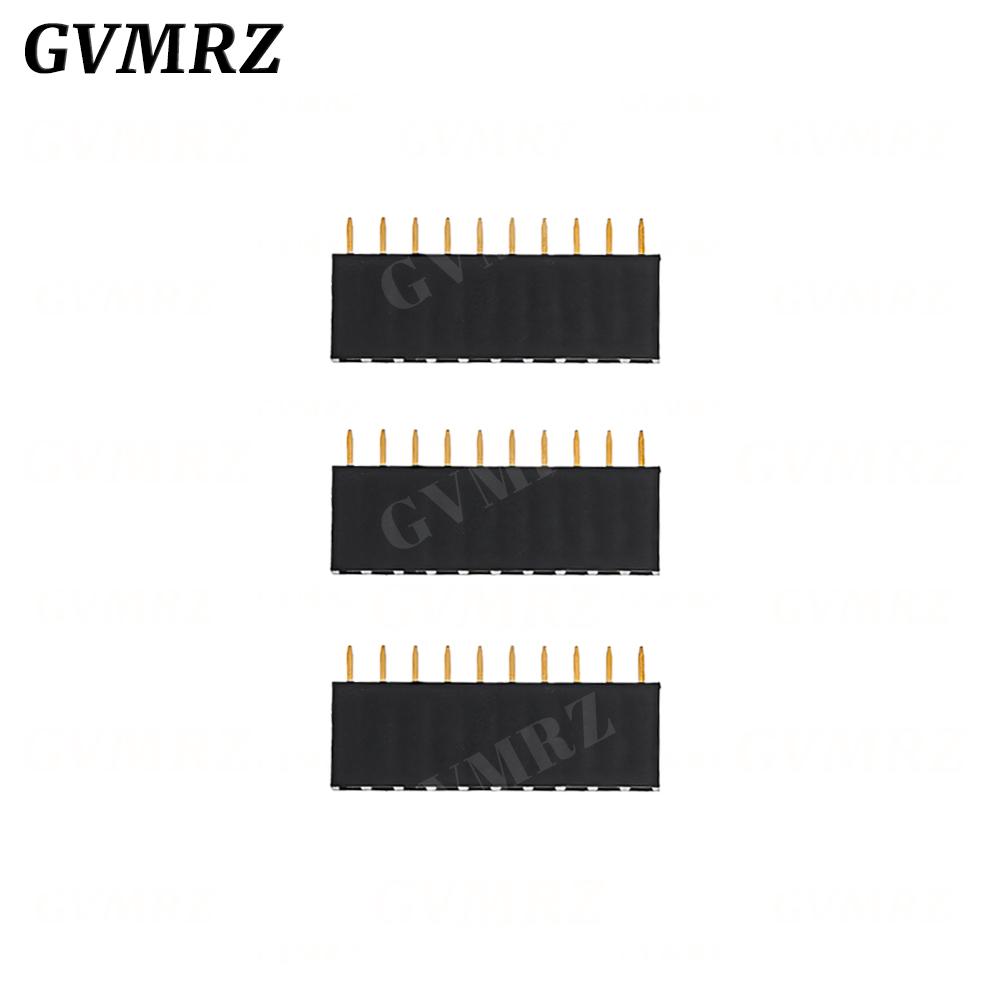 10PCS Single Row Pin Female Header Socket Pitch 2.54mm 1*2p 3p 4p 5p 6p 7p 8p 9p 10p 12p 14p 16p 18p 20p 22p 40p Pin Connector