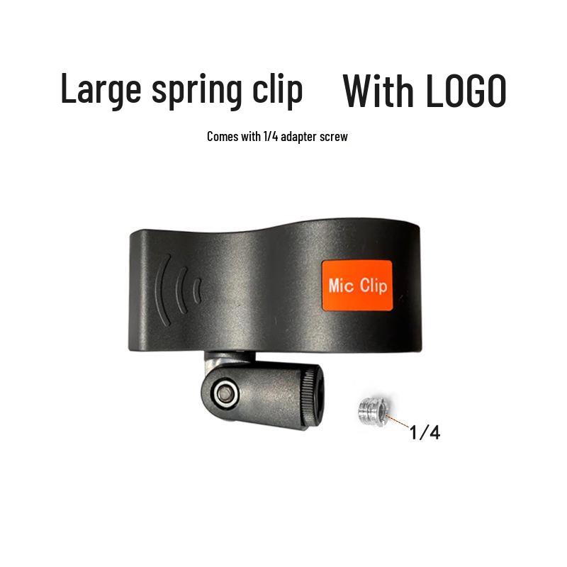 Large Articulated Floor Stand with Universal Mic Clip for Live Streaming