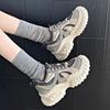 2025 Spring New Thick-soled Heightened Lightweight Dad Shoes Women's Small and Versatile Casual Sports Shoes Are Popular