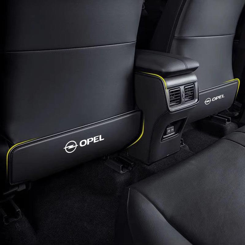 För Opel Astra Grandland Corsa Mokka Frontera Insignia Zafira Vivaro Karl Combo 1 st Bilbarnstol Anti-sparkmattor Smutsavvisande Kuddar