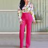 Casual High Women Waist Flare Wide Leg Long Pants Summer Fashion 5 Color